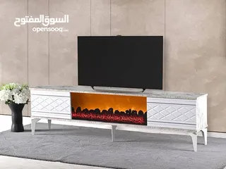  1 طاوله تلفاز تركيا مع شاشه إنارة عرض 90 ريال الصغيره