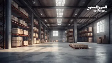  1 للإيجار فى أمغرة مخزن ( هنجر ) مساحة 1000 متر  For Rent in Amghara Warehouse (Hangar) of 1,000 sqm