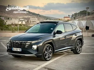  2 هونداي توسان N-Line /2022 فل الفل فتحة سقف بانوراما  2x4 ///240Hp   ( Haybrid) 1600cc
