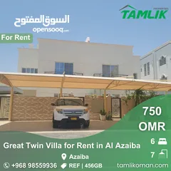  1 Great Twin Villa for Rent in Al Azaiba  REF 456GB