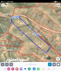  5 للبيع قطعه ارض 83 دونم شارع 30 م معبد الرجيله جنوب عمان