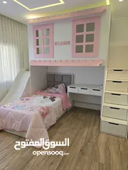  3 غرفة نوم بنات شكل بيت  للبيع شبه جديدة