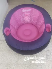  1 كرسي نفخ هواء حجم كبير يتسع جميع العمار بنحاط في حديقه اومسبح