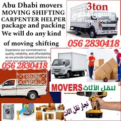  1 movers pickup Abu Dhabi