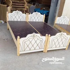  1 سرير خشب عراقي