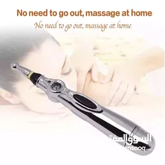  4 جهاز مساج الاعصاب و العضلات و الجسم بالنبضات قلم المساج الكهربائي للعضلات و تحفيز الأعصاب لسعات