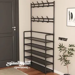  6 الحل يلي بخفف عجقتك بالبيت ستاند أحذية و تعليق بقطع ثابته غير قابله للانزلاق معدني 100%