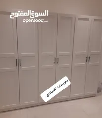  10 خزائن ملابس خشب لامنيت 18م الون حسب الطلب جميع المقاسات مع إمكانية تغير الون