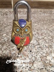  2 قفل نحاس انتيك شغال مع مسجل انتيك لمحبين الانتيك