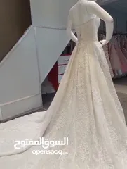  6 فستان عروس ابيض