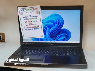  1 لابتوب مستعمل DELL PRECISION M6700  CPU INTEL CORE I7 TH3