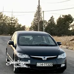  7 هوندا سيفيك 2008 فحص كامل صنف EXI لون اسود ملوكي بحالة الوكالة