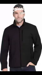  5 جاكيت سوفت شيل المميز waterproof باللون الأسود نسيج مرن عالي الكثافة.