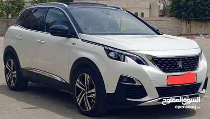  6 جيب بيجو 3008 Gt-line موديل 2020 ماتور 2000 تيربو ديزل لون مميز ابيض لؤلؤي