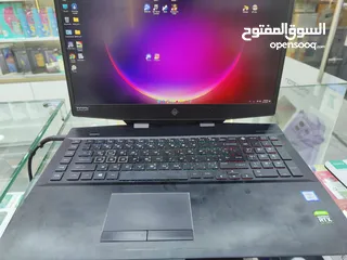  1 للبيع او للبدل ع بليستيشن فايف hp omen 17 rtx2070