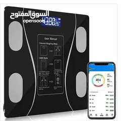 1 ميزان ذكي لقياس دهون الجسم ومحتوى الماء وكتلة الجسم و الوزن