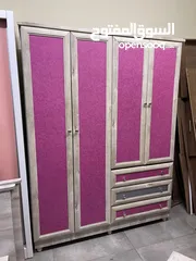  4 غرفة نوم بتختين مفرد وكومدينة ومكتبة وخزانة سعر حرق