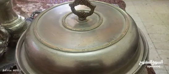  2 حافظة طعام نحاس حجم كبير