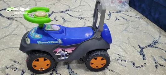  4 Kids Blue Toy Car With Electric Lights