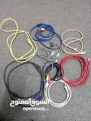  3 قطع كوابل وكروت صوت وانترنت للبيع حط سعر وتعال شيل