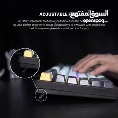  4 FANTECH ATOM81 MK875V2 MECHANICAL GAMING KEYBOARD – MIZU SERIES SKY BLUE كيبورد فانتيك ميزو 81