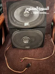  1 Pioneer amplifier 500W for sale with 2 kenwood speakers