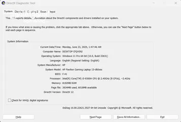  6 لابتوب للبيع HP Pavilion Gaming Core I5 9th generation GTX 1650 4GB