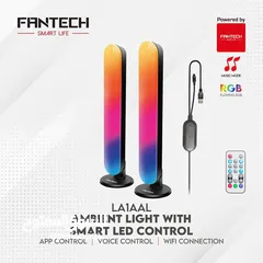  1 اضاءة فانتيك تابعة للموسيقى سمارت تعمل على البرنامج او مع اليكسا Fantech LA1AAL Ambient Light