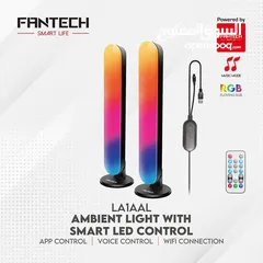  1 اضاءة فانتيك تابعة للموسيقى سمارت تعمل على البرنامج او مع اليكسا Fantech LA1AAL Ambient Light