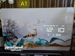  4 برواز أنيق ومميز بدمج رائع بين الديكور والوظيفة، بيعرض الوقت والتاريخ ودرجة الحرارة بشكل واضح وممتاز