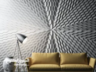  9 3D wall يستخدم بديكورات الحديثه