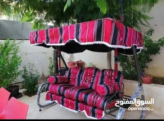  23 مرجيحة حديد جنازير ثنائية مع كرسي طفل   . العاب مزارع وشاليهات مراجيح وسحاسيل متوفرخدمة التوصيل