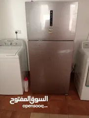  2 refrigerator and laundry machine