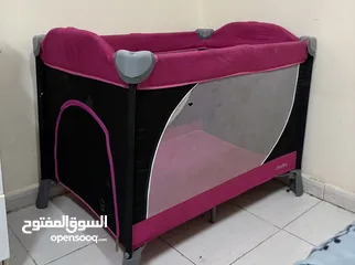  1 سرير أطفال ماركة juniors مستعمل مع مرتب