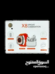  3 بوكس سماعات الجيل الخامس وساعة الترا x8