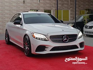  3 مرسيدس C300 وارد امريكي 2020بدون حوادث