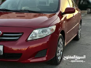  9 تويوتا كورولا للبيع بحاله ممتازه موديل 2009