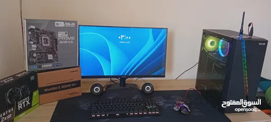  6 جهاز جيمنج ممتاز نضيف ومضمون مع جميع قطعو وأغراضو المواصفات بلوصف