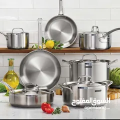  3 طقم أواني طبخ 12 قطعة فاخر وعصري  يمنحك كل ما تحتاجينه لتحضير أشهى الأكلات بسهولة وجودة عالية.