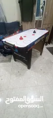  5 Air Hockey table game with fan and accessories