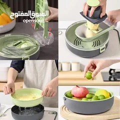  8 قطاعة الخضروات اليدوية 9 في 1 أصبح تحضير الخضار أسرع وأسهل من أي وقت مضى.