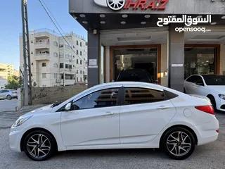  16 هونداي اكسنت 2018 متور 1400 بنزين لون ابيض فحص ممتاز