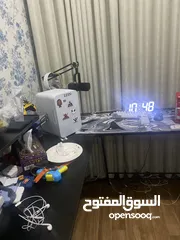  1 ستاب كامل معا الطوله و معا ماوس وكيبورد و مايك و سماعة