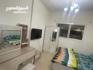  6 للإيجار الشهري شقة استوديو مفروشة في عجمان منطقة الجرف أبراج الياسمين