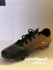 2 Unisex Puma kids football shoes (yellow) -  حذاء اطفال لون اصفر لكرة القدم (صالح للجنسين)
