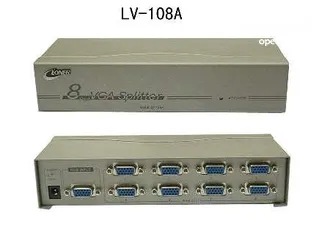  1 موزع شاشات VGA Splitter 8-port ذو جودة عالية 8 مخارج