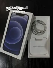  5 Iphone 12 128gb بحالة الوكالة وبدون اي خدش مع 9 كفرات وشاحن اصلي وكرتونة