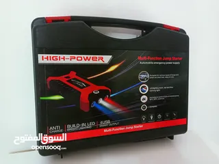  4 باوربانك طوارئ 12 فولت لتشغيل المركبات المتعددة وشحن الموبايل 12v emergency car jump starter