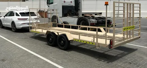  2 heavy duty supplies transportation trailer