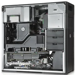  6 كمبيوتر وورك ستيشن جبار بمعالجين، رام 128جيجا، للأعمال الهندسية والتصميم
